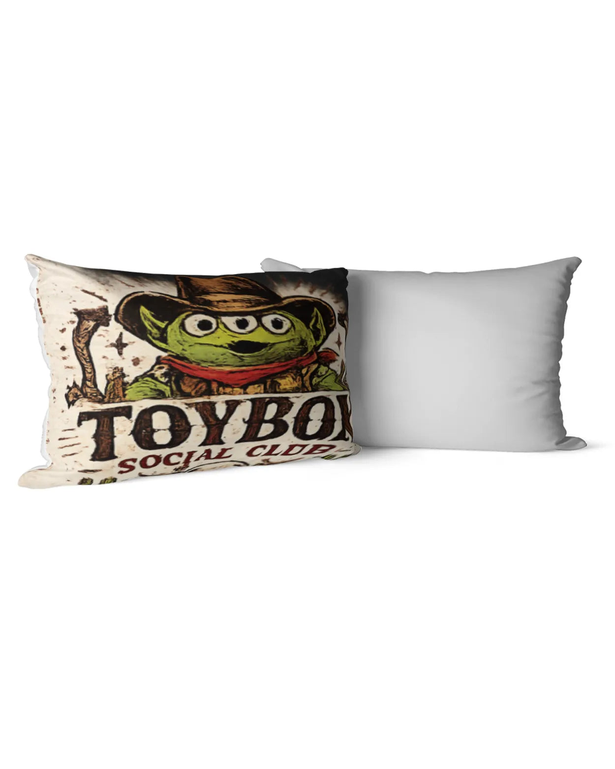 Toybox Social Club Alien Linen Pillow