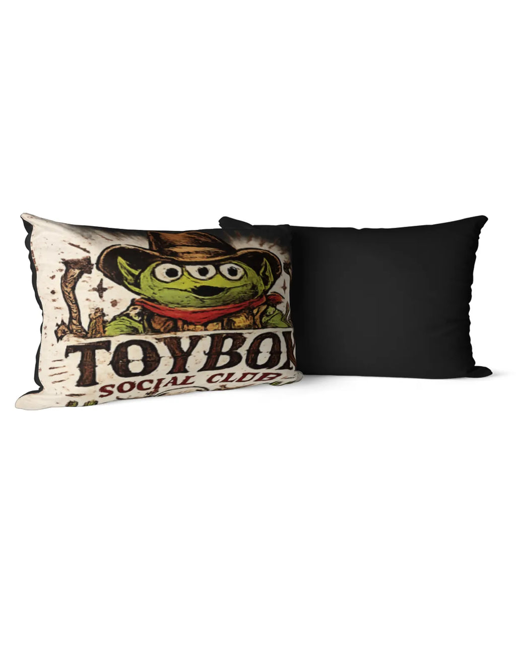 Toybox Social Club Alien Linen Pillow